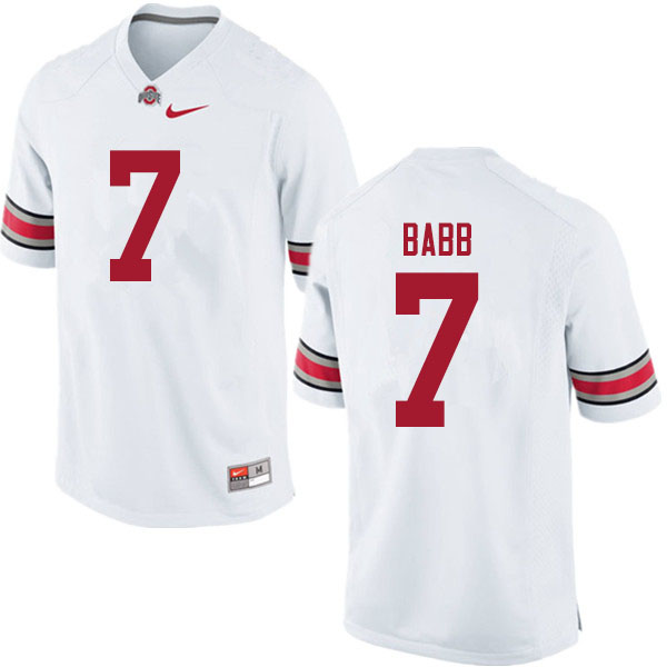 Men #7 Kamryn Babb Ohio State Buckeyes College Football Jerseys Sale-White